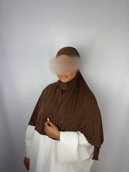 Voile Hiney sparkle - Marron Noisette