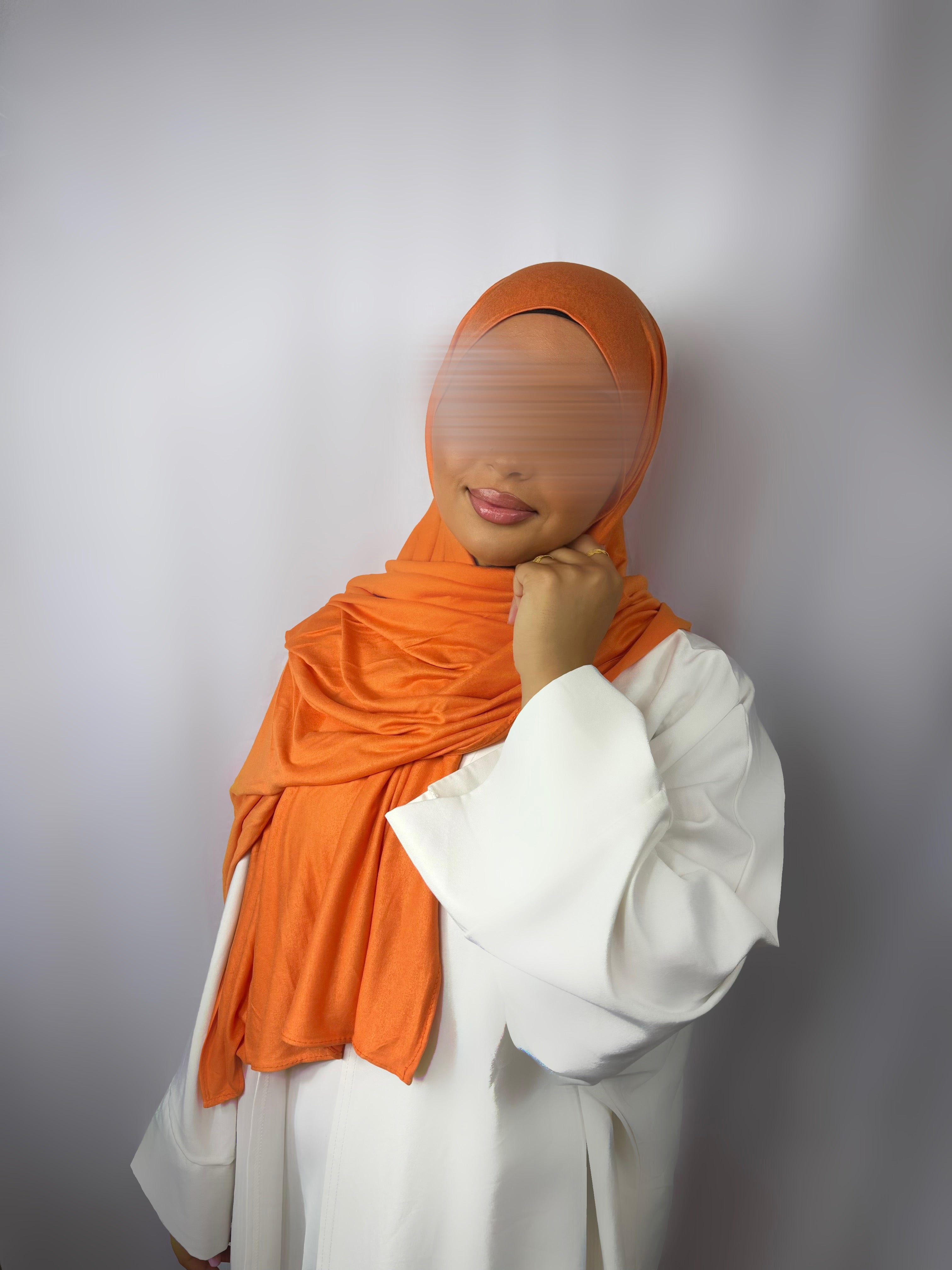 Voile en coton premium orange 