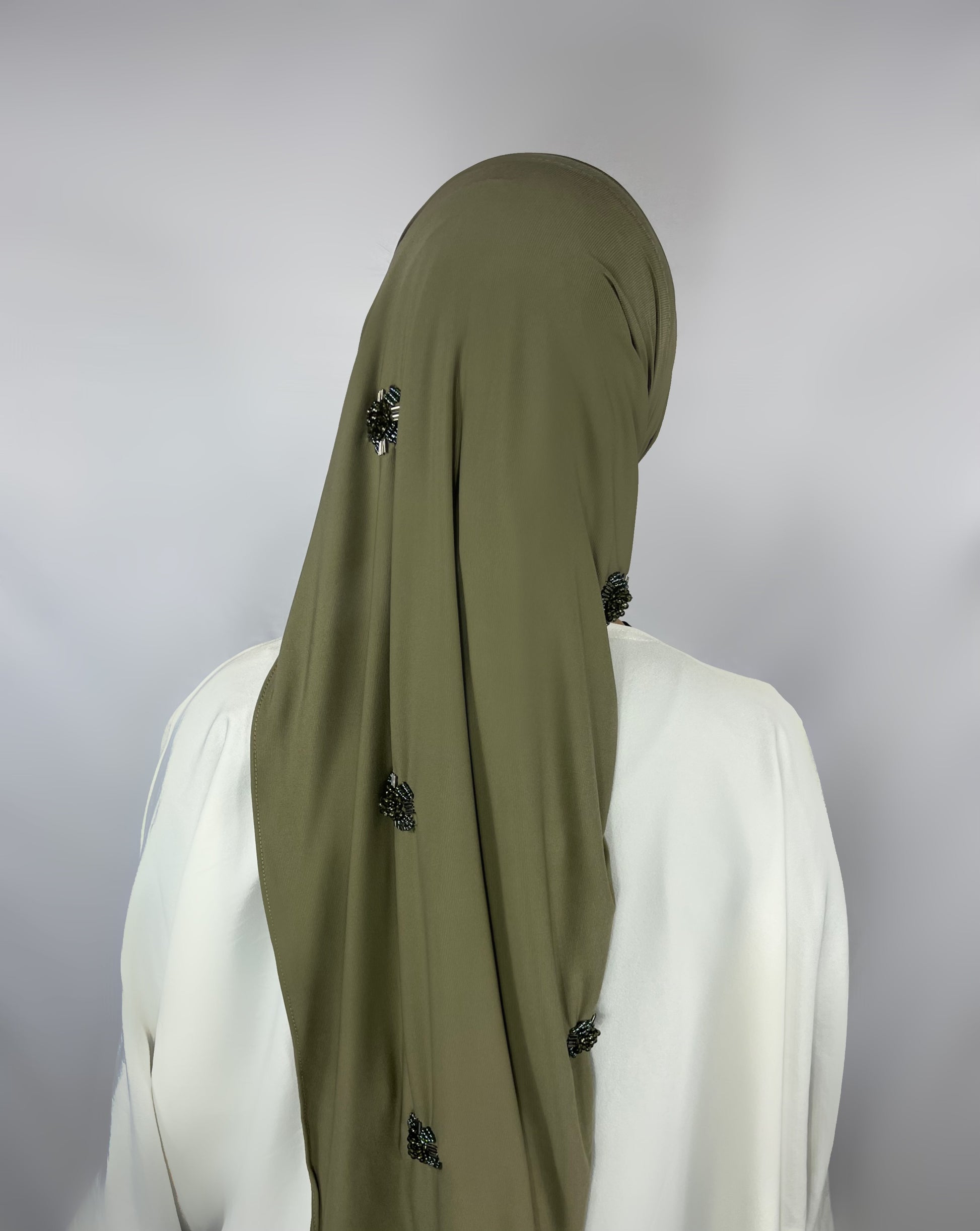Voile Modèle Fleuri  Jersey Premium - Y