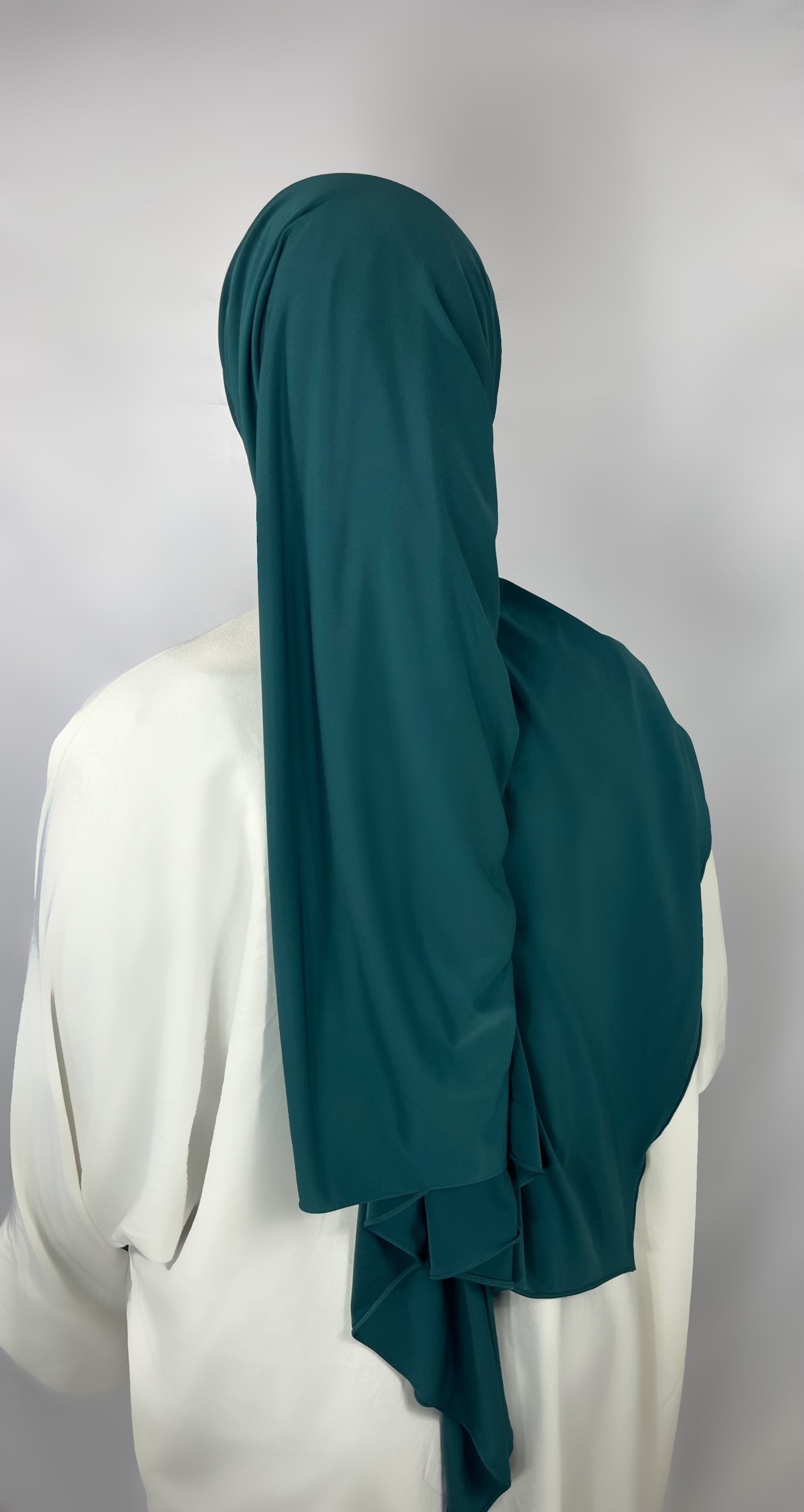 Voile jersey premium bleu canard