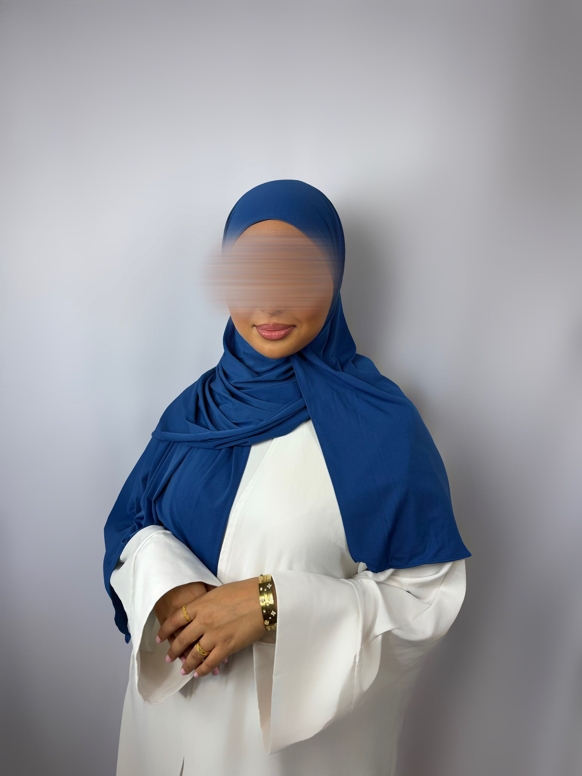 Voile Jersey Premium - Bleu majesté