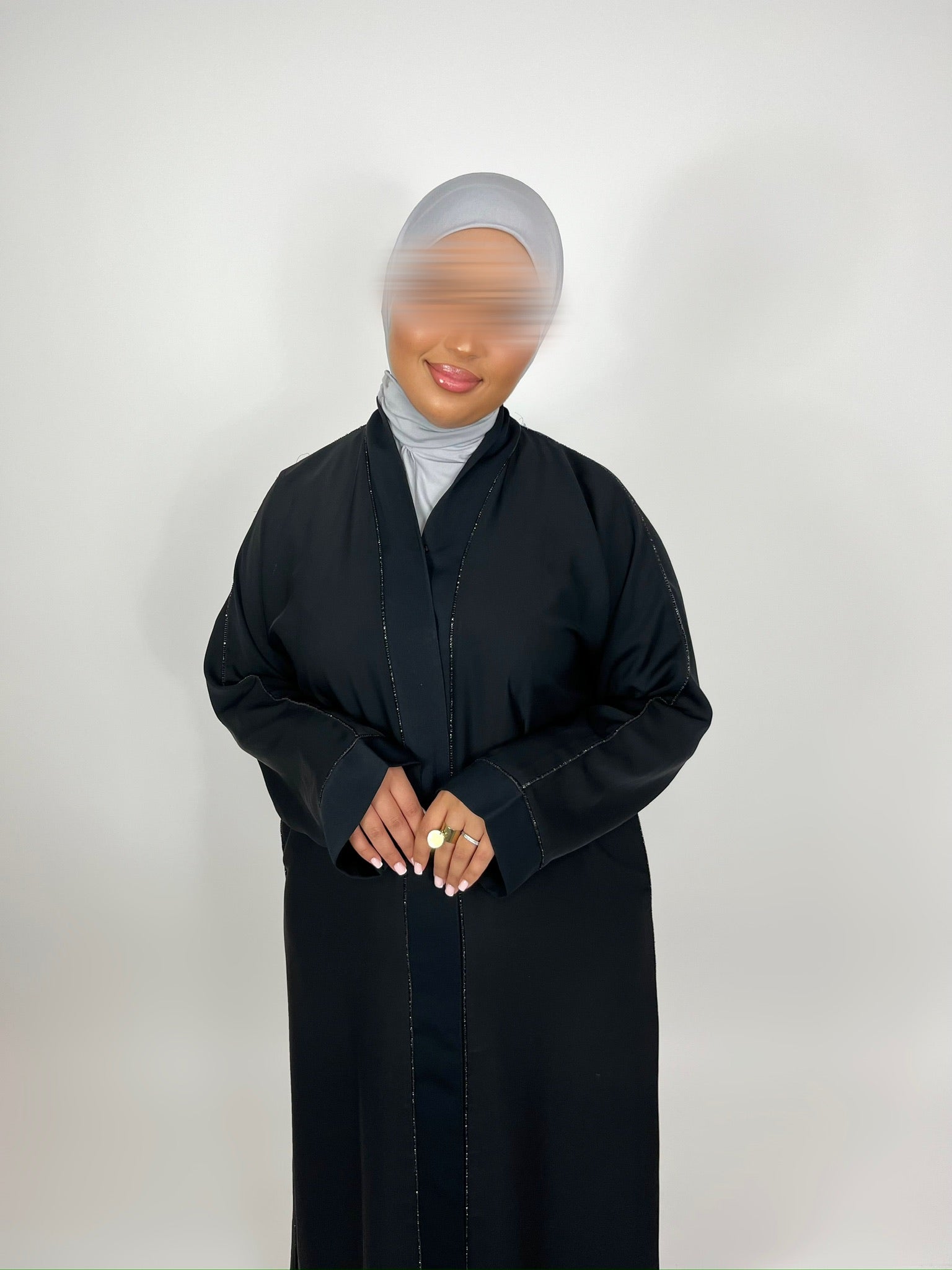 Cagoule Jersey Premium à Clips – Gris clair