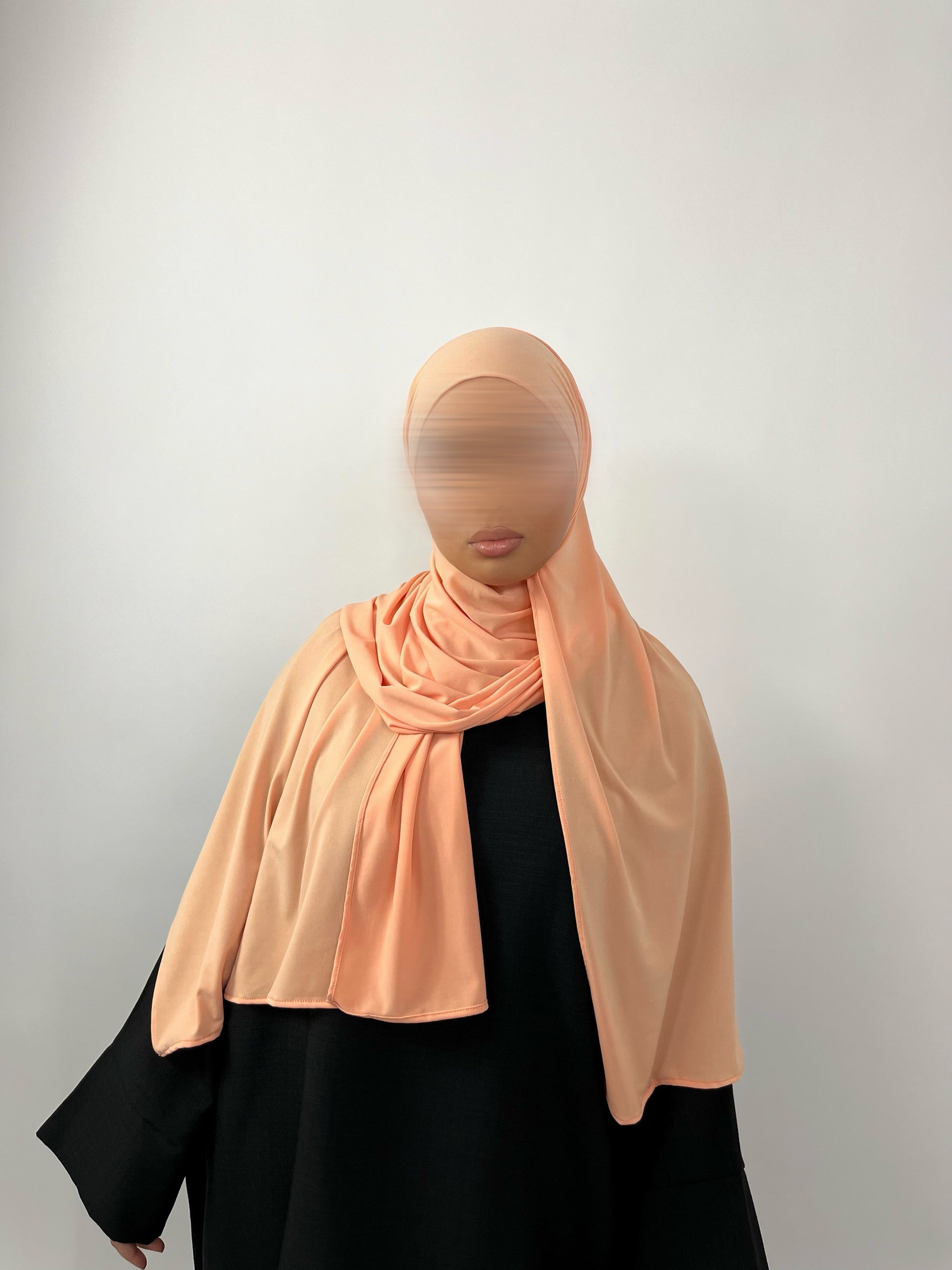 Voile Jersey Premium O – Orange Pastel Doux