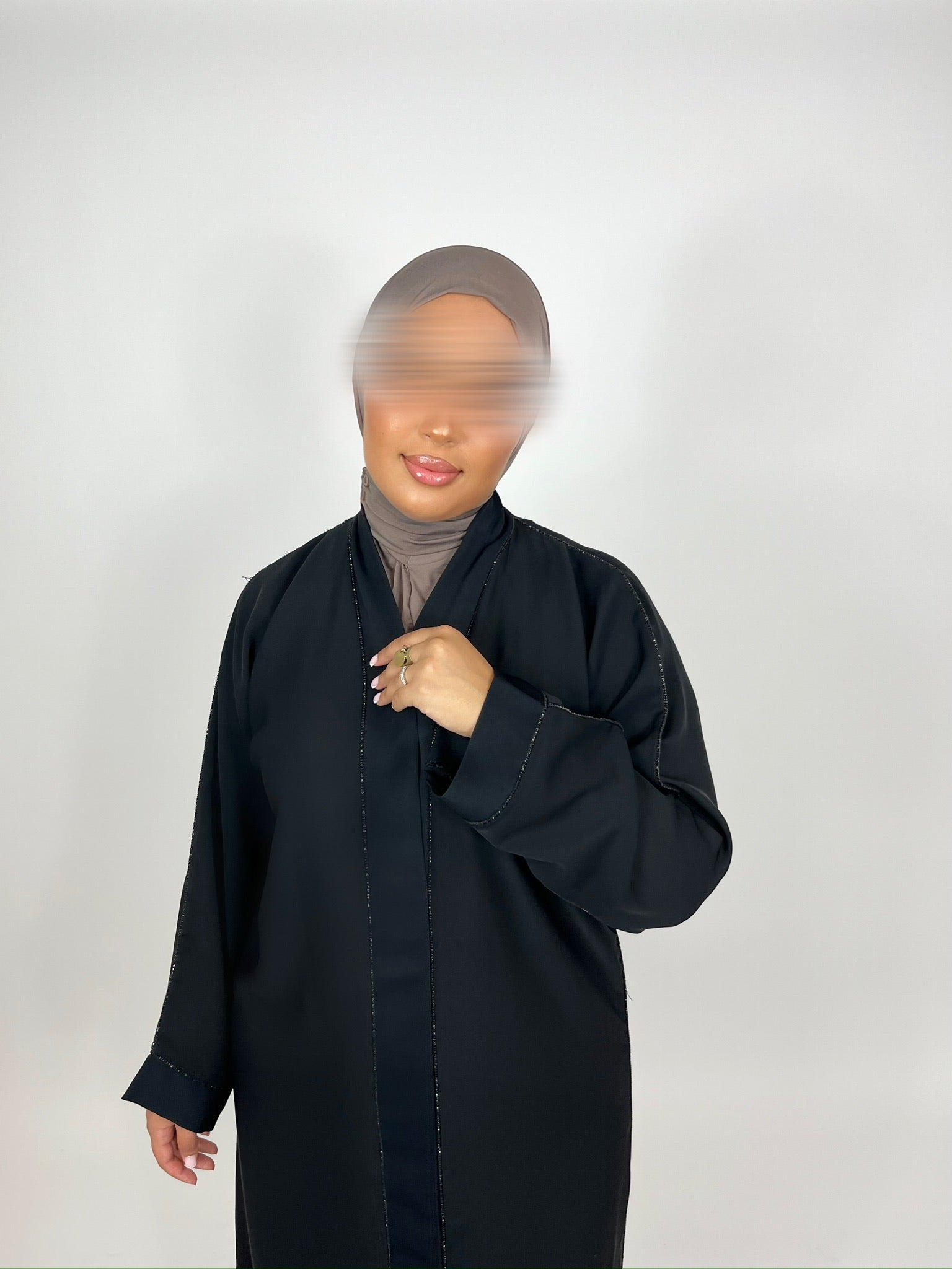 Cagoule Jersey Premium à Clips – Taupe