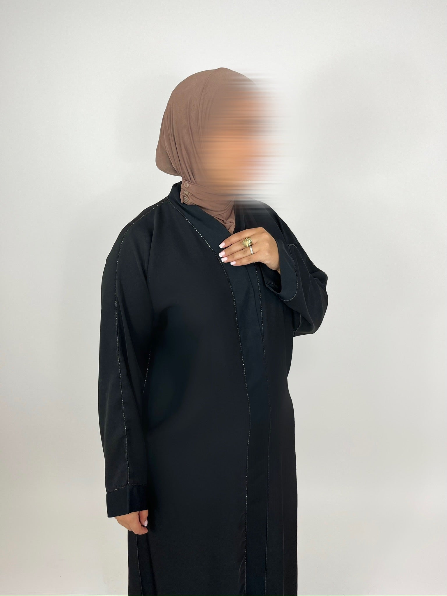 Cagoule Jersey Premium à Clips – Mocha