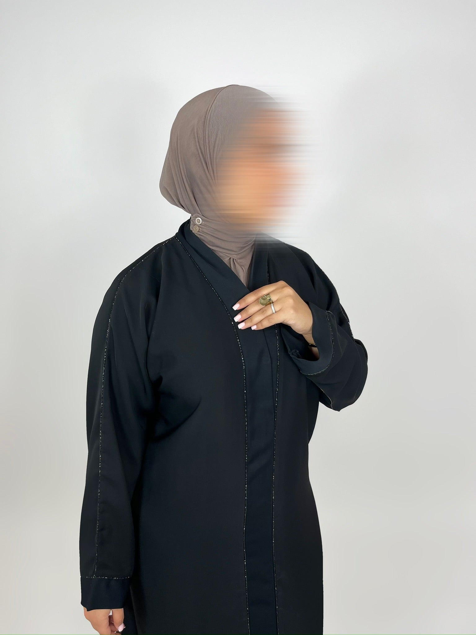 Cagoule Jersey Premium à Clips – Taupe