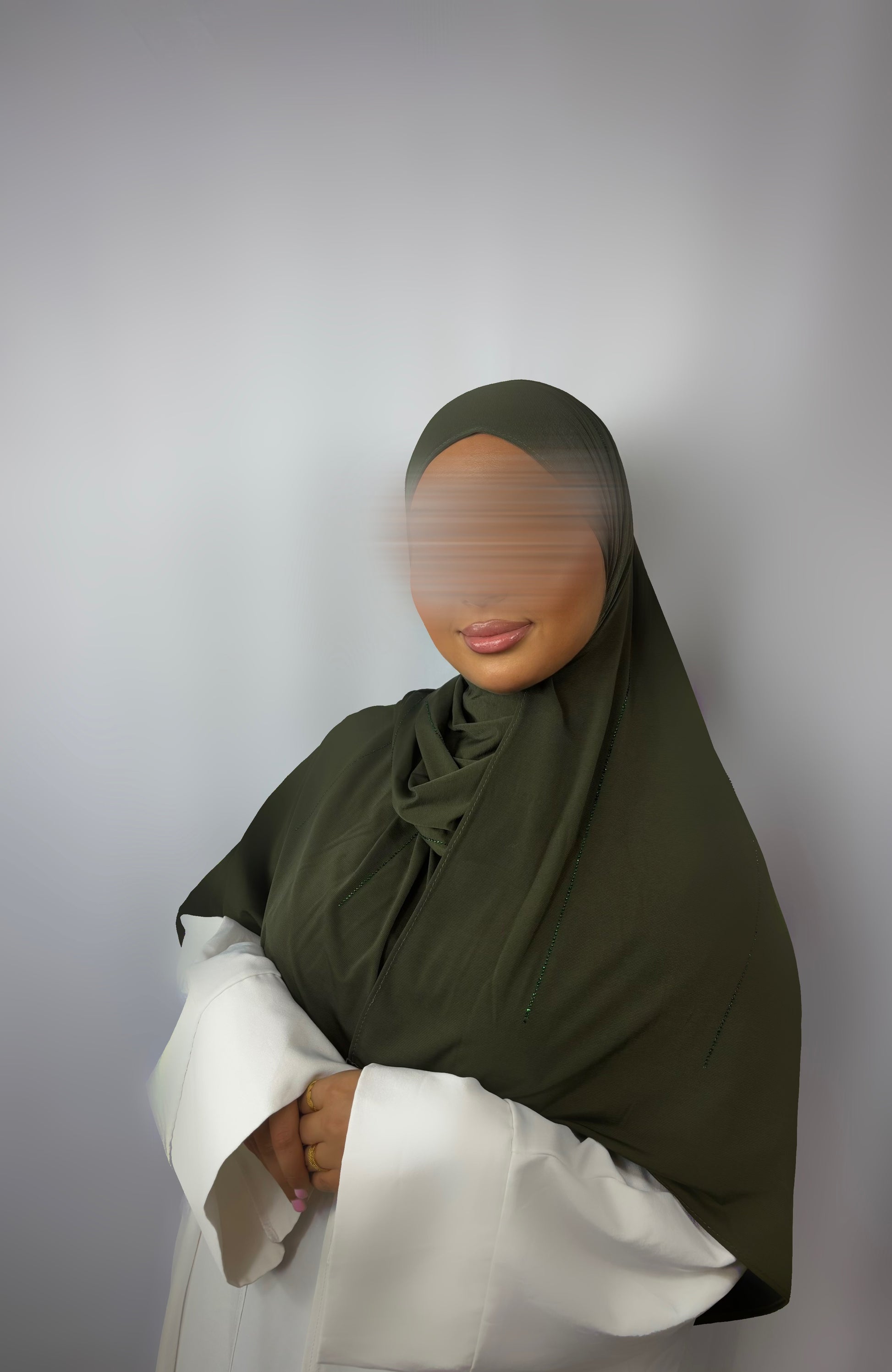 Voile Full Strass Premium - Kaki