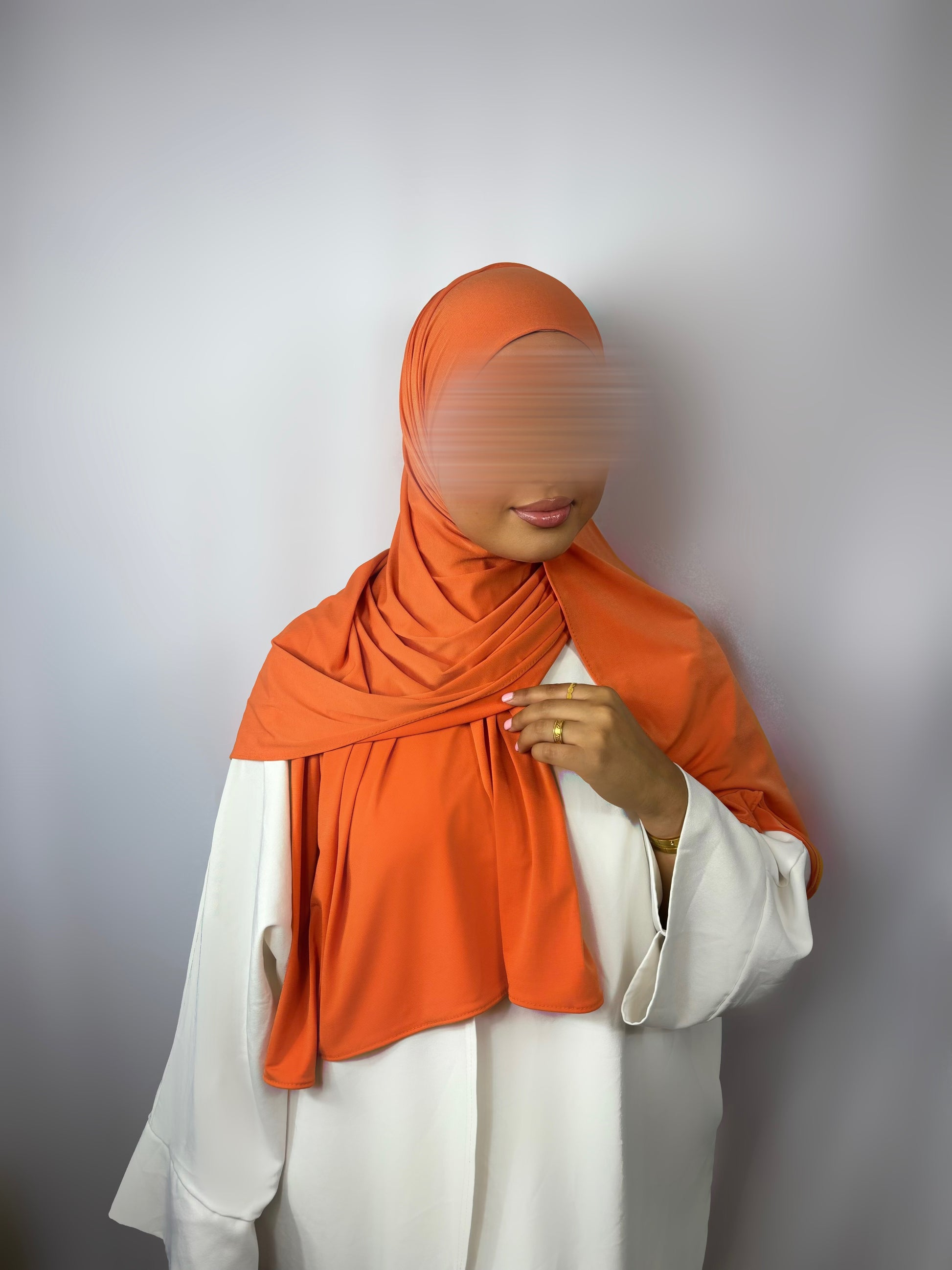 Voile Coton Premium - Orange Clémentine 