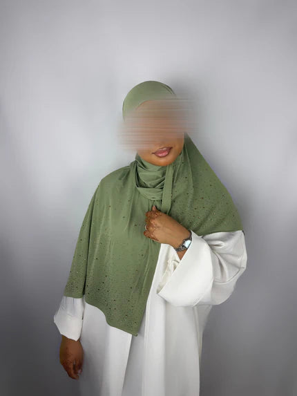 Voile Hiney sparkle - Vert Olive