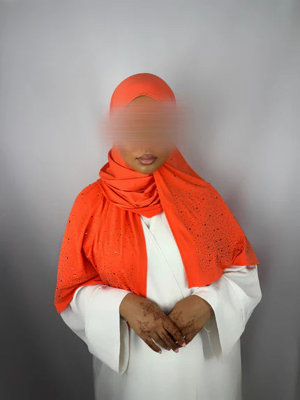 Voile Hiney sparkle - Orange Fluo