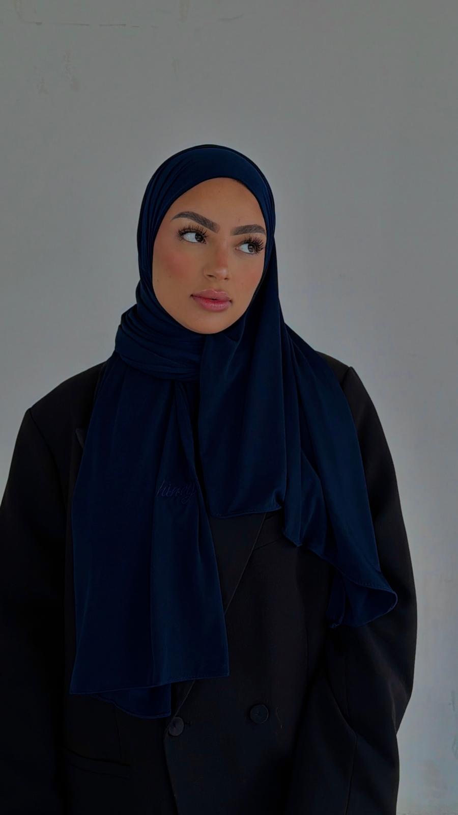 Voile Jersey Premium – Bleu marine