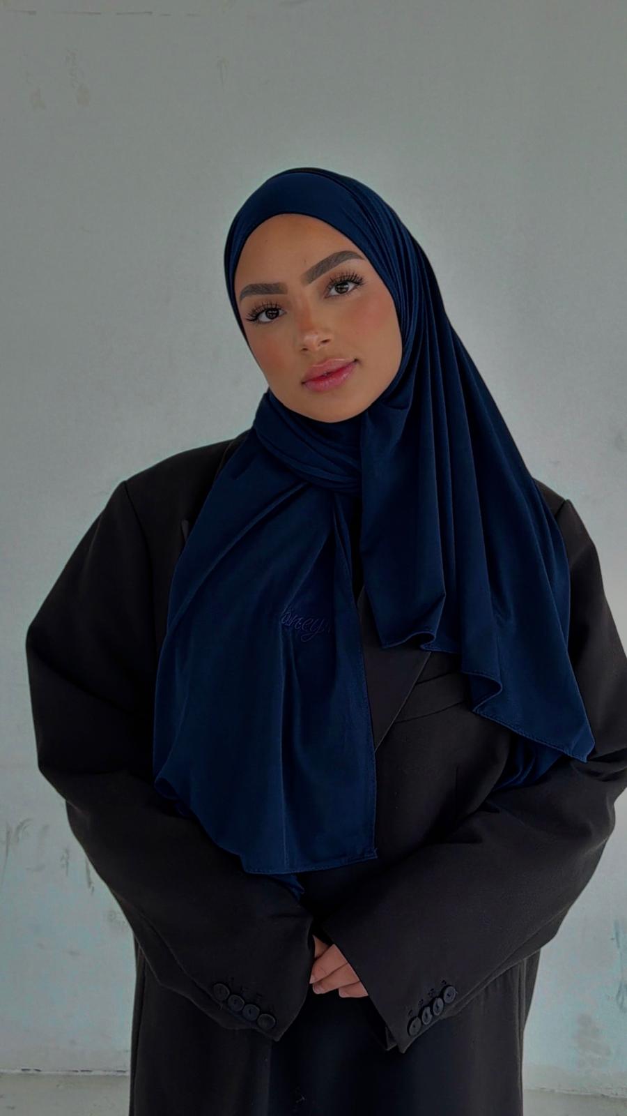 Voile Jersey Premium – Bleu marine