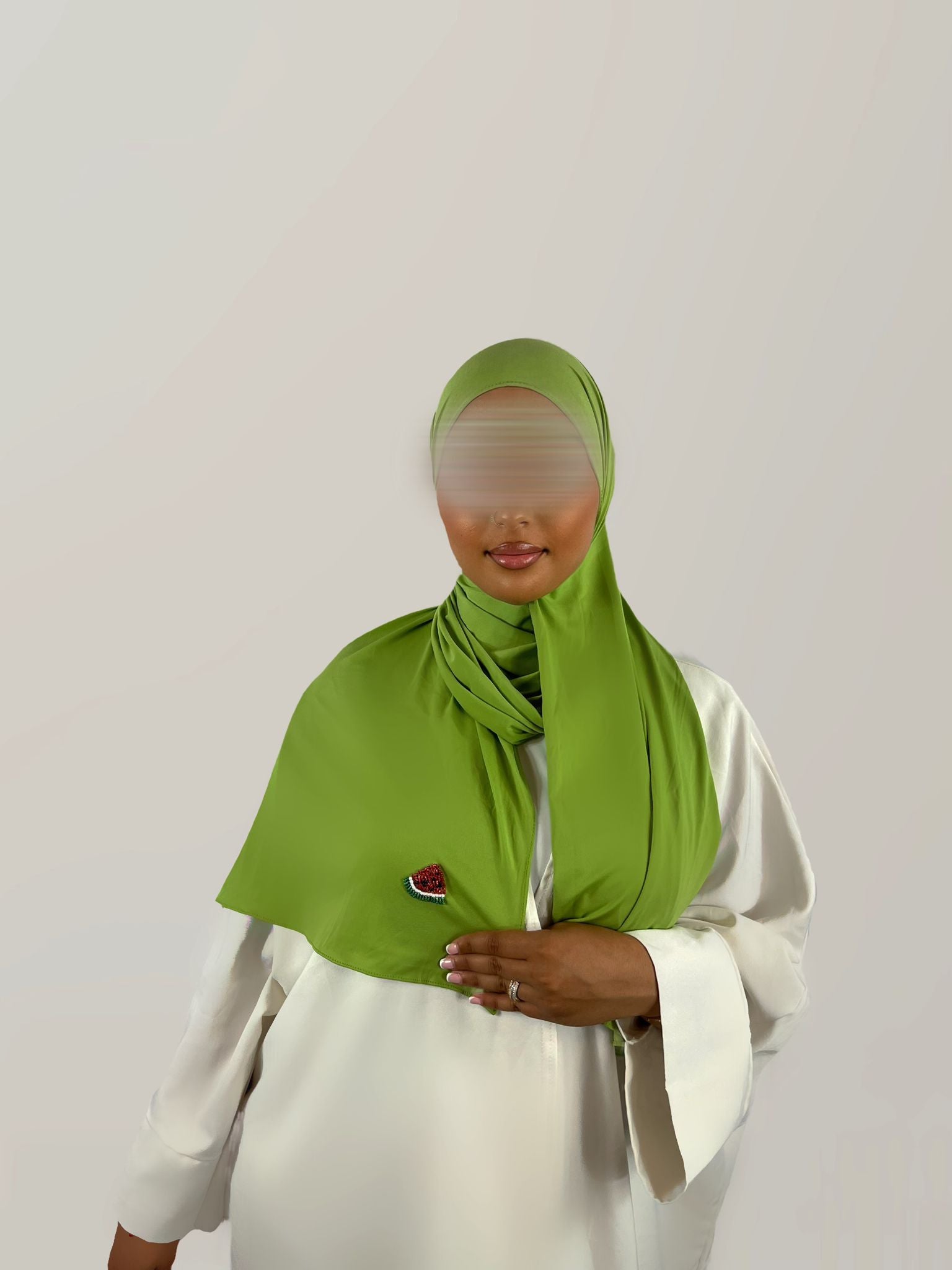 Voile en jersey premium HINEY – PALESTINE Vert