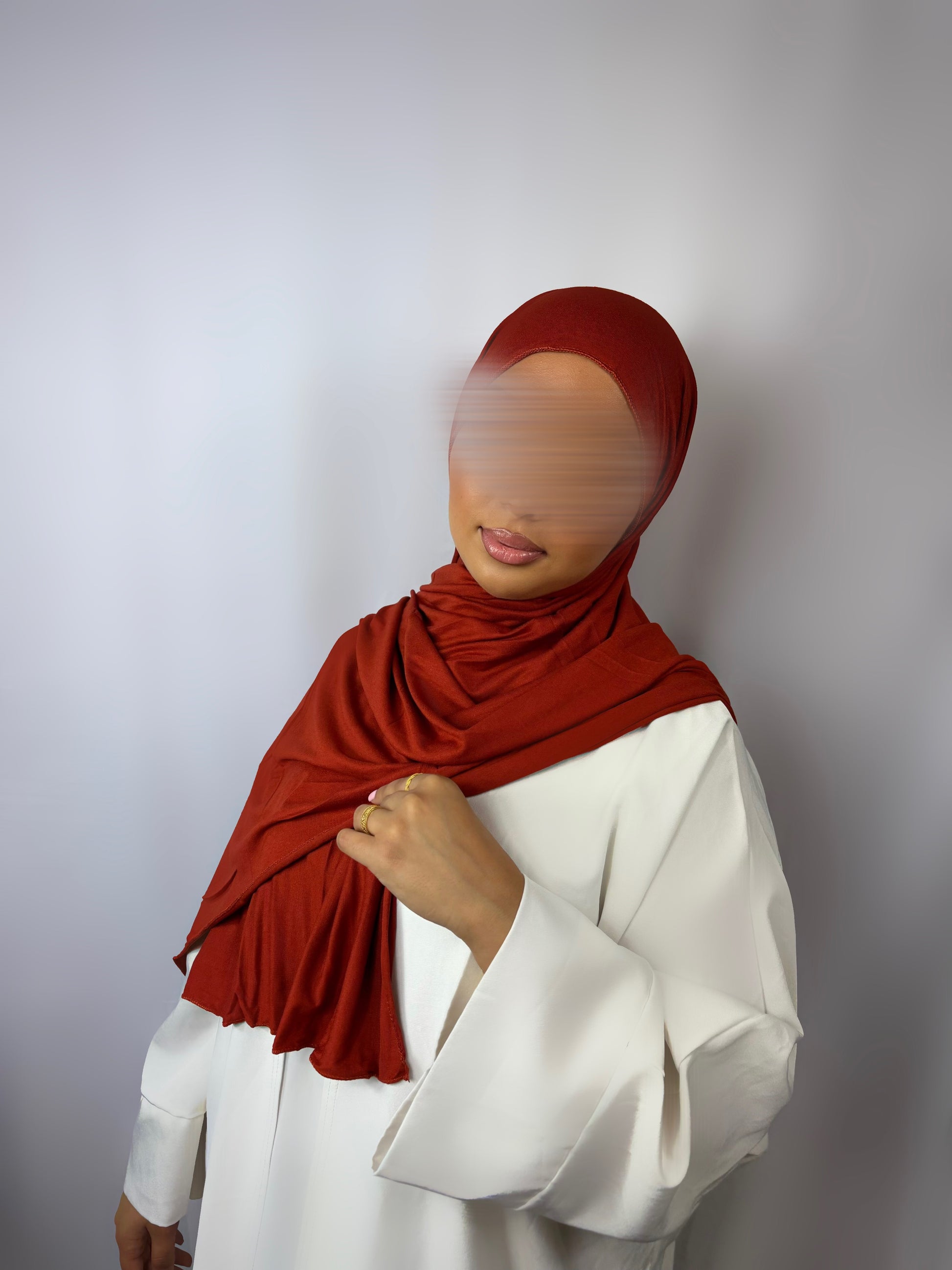 voile coton premium rouille