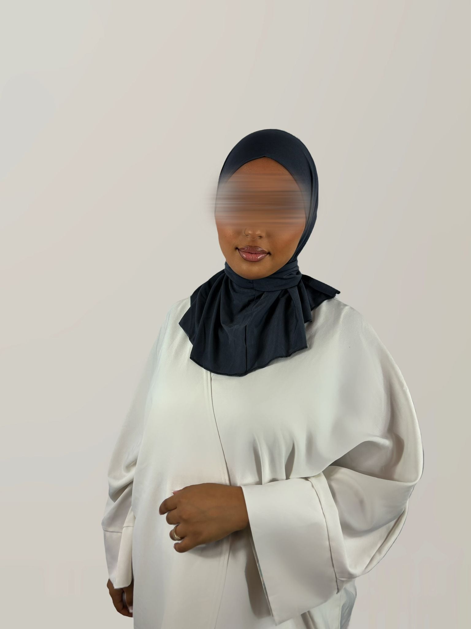 Voile Jersey Premium à Clips – Gris Charbon