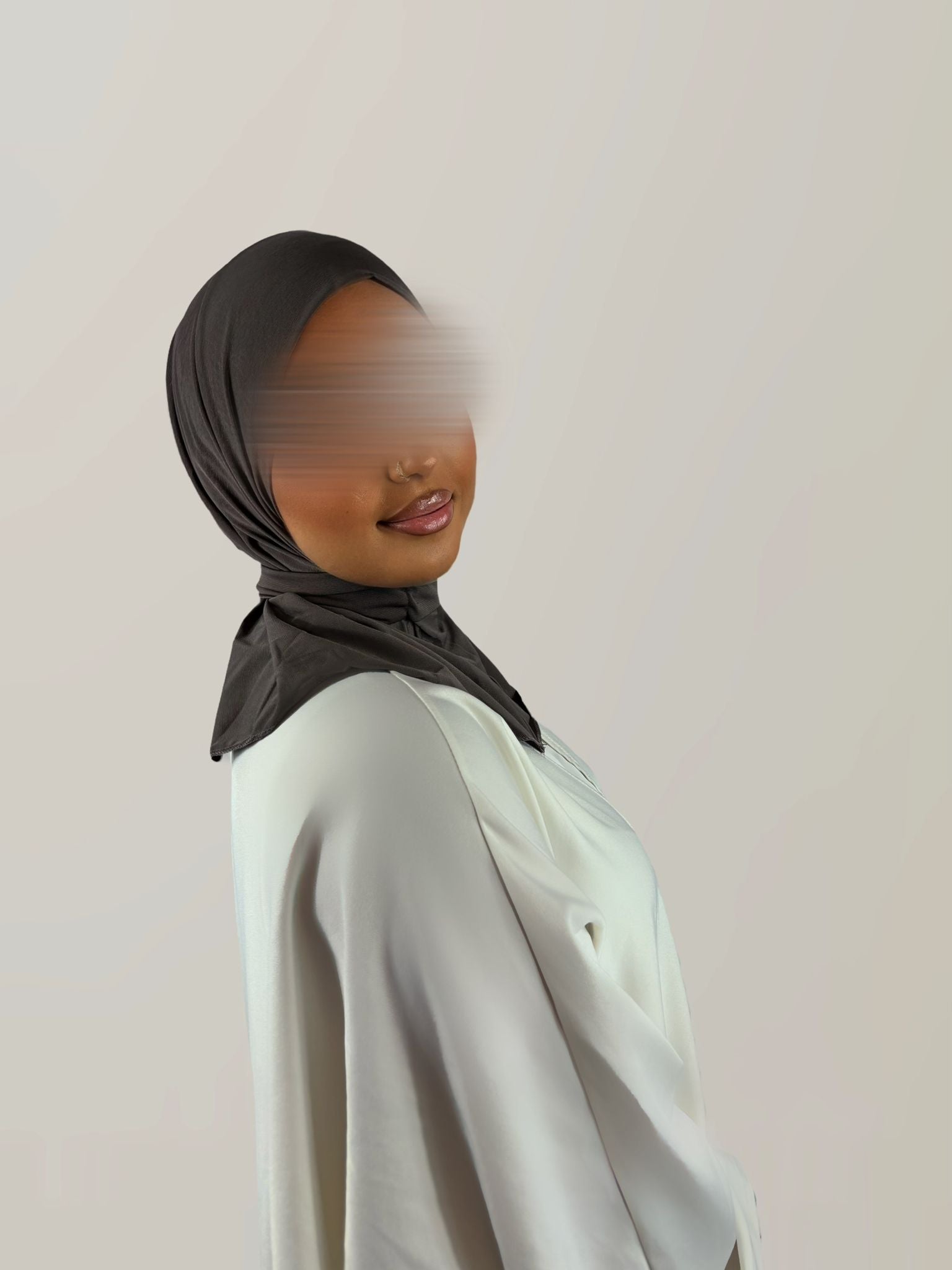 Voile Jersey Premium à Clips – Taupe